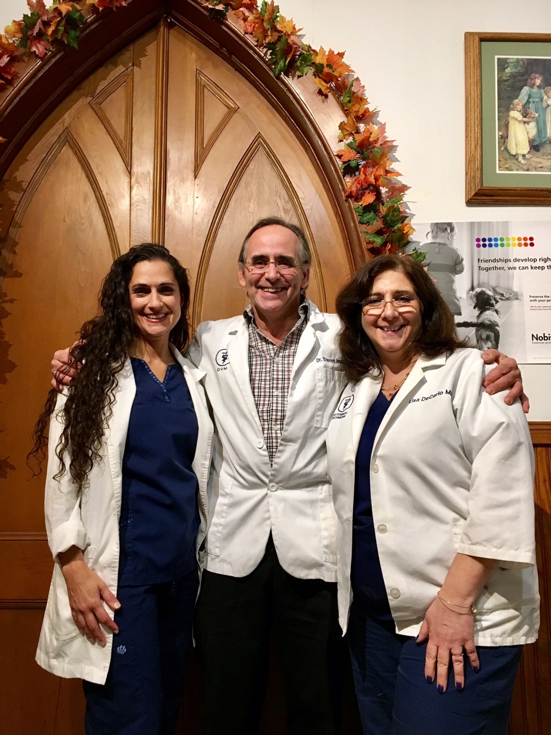 Dr. Betty Nussbaum, Dr. Steve Immerblum, and Lisa DeCarlo MS, LVT