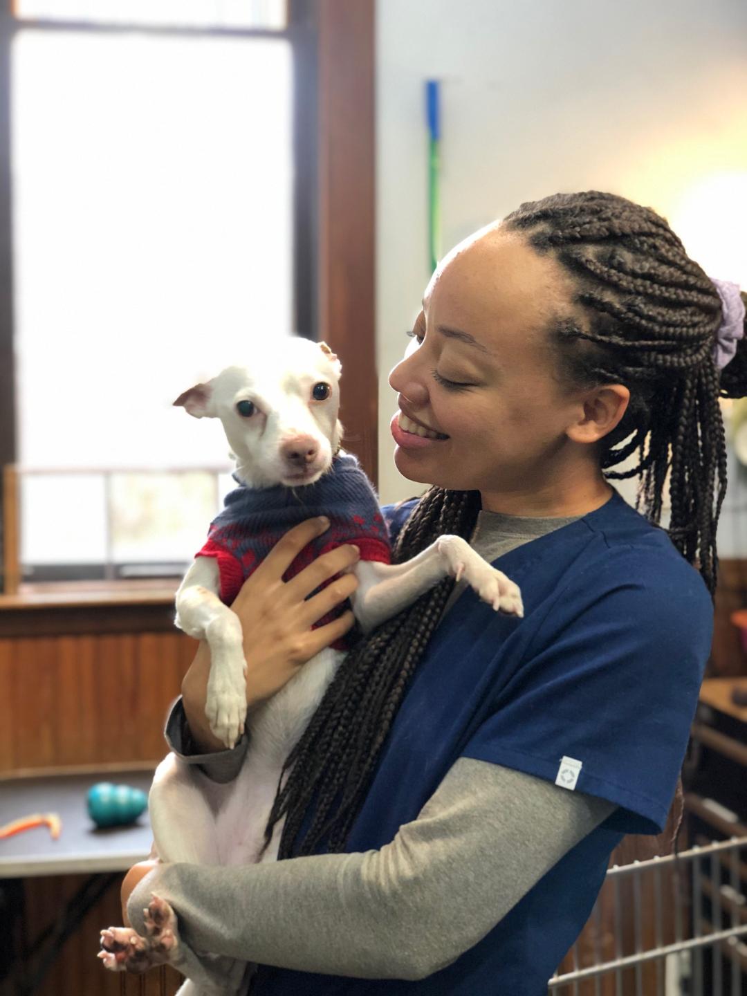 Becca and Dog